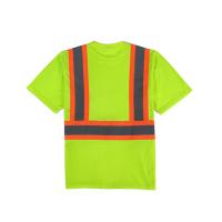 T-shirts Polo Shirts Reflective de sécurité de visibilité de Vis Fr Short Sleeve Shirts de la classe 3 salut hauts