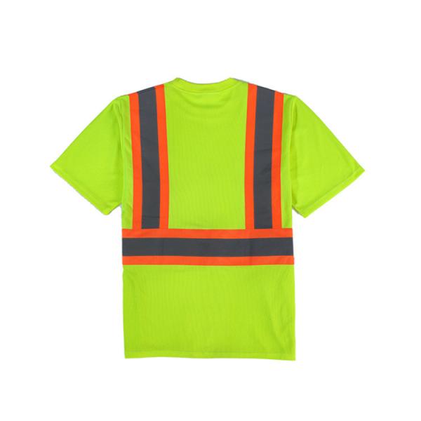 Camisas altas Polo Shirts Reflective da segurança T da visibilidade de Vis Fr Short Sleeve Shirts da classe 3 olá!