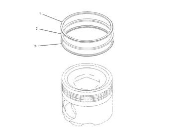 7E-5214 Ring 7E5214 Ring Group Piston Engine 130-8412 Cylinder Liner 1308412 Piston