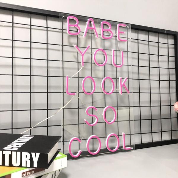 Custom Home Advertising LED Letter Light Hustle LED Neon Light Signs