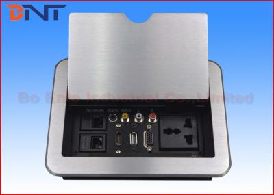 Tomadas elétricas da tabela da sala de conferências, soquetes de Flip Up Desk Mounted Power