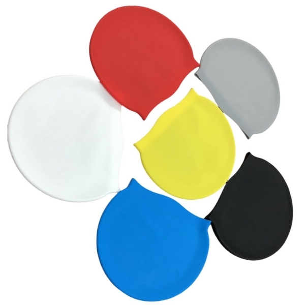 55g Lightweight 100% Silicone Swimming Cap with Non-Slip Design for Kids and Adults