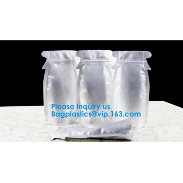 Customized Printing Laminated Material Food Grade Packaging Aluminum Foil Food Packing Bags With Zip Lock bagease, pack