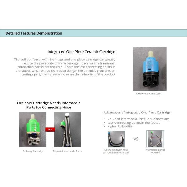 Умный вытяните вниз Spout весны кран кухни гибкого рукава подвергл DC4.5-6.5V действию