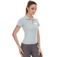 As senhoras clássicas de Grey Horse Riding Tops Sweat fecham acima da camada baixa equestre da luva curto