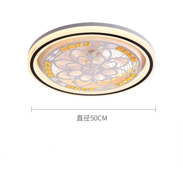 Restaurant Nordic Living Room Bedroom Ceiling Light 220V 110V Led Electric Fan Light (WH-CLL-68)