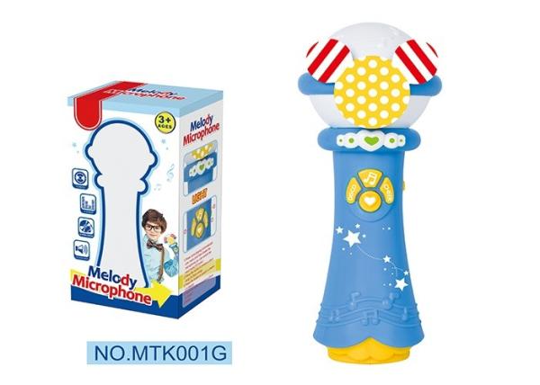 Battery Operated Karaoke Microphone Children's Musical Instruments Toys With Lights