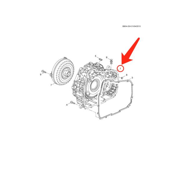 Преобразователь крутящего момента и корпус дифференциала для Chevrolet Buick 24264148