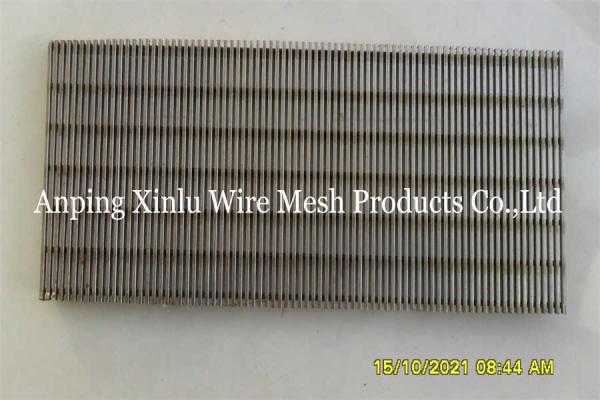 Flat Wedge Wire Panel Iron Ore 316 Stainless Steel Grating 300 - 3000mm Width
