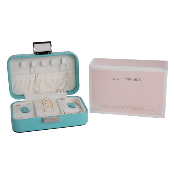 Мулти функциональная кожаная коробка украшений перемещения, легкая для того чтобы снести мини случай украшений перемещения