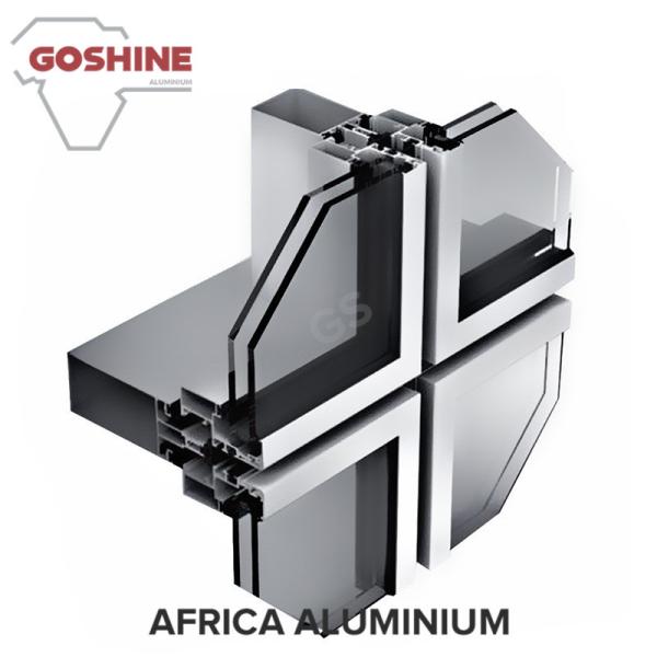 Construction Frame Curtain Wall Window Part 6061 T6 Price Aluminum for Ethiopia