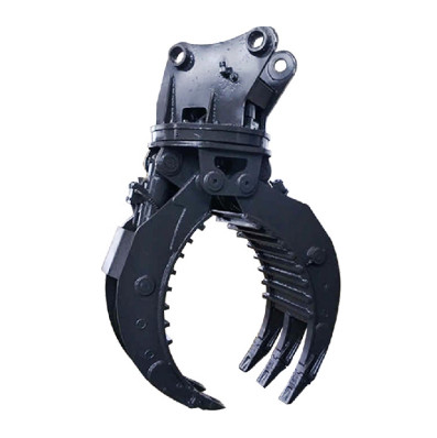 NM400 Wear Resistant Steel Hydraulic Grab Scrap Metal Grapple 360 Degree Rotating