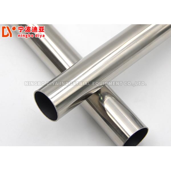 28 Mm Round Shape Metal Lean Tube Silver Color For Industry 4M /6M Length