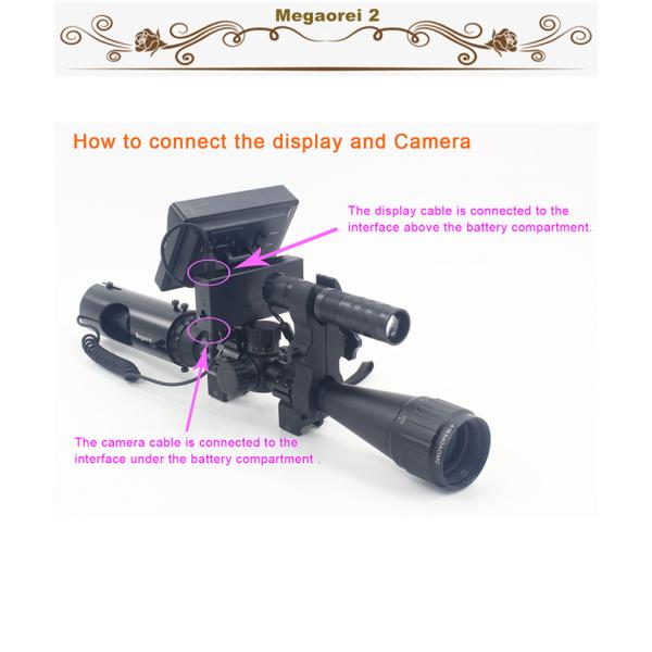 HD720P Anti Shock Night Vision Hunting Scope 200-400M Outdoor Hunting Riflescope