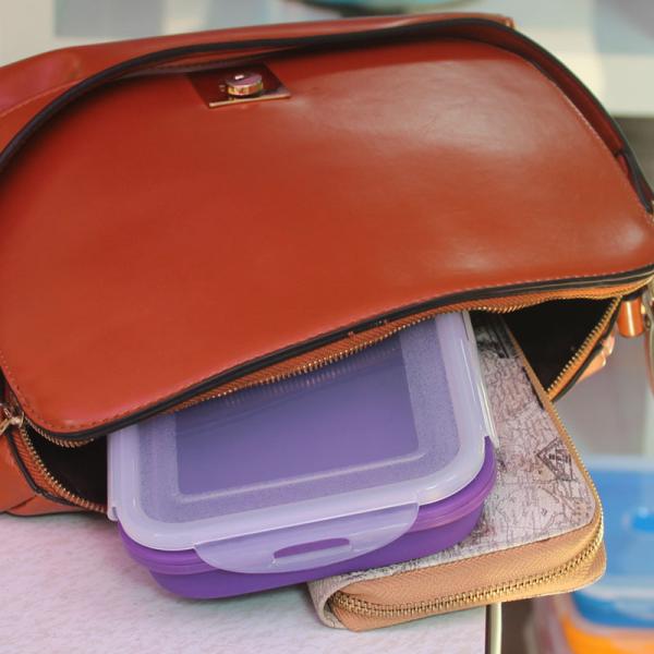 Коробка для завтрака Bpa свободная 550ml 1L 3L располагаясь лагерем складная