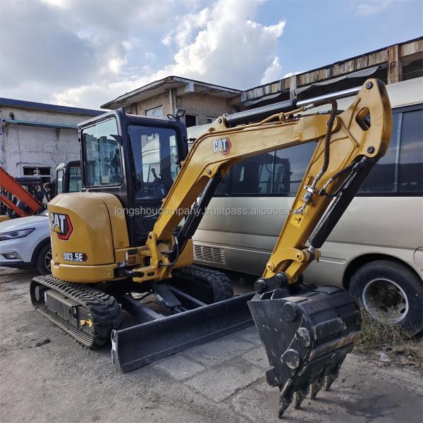 Used Caterpillar Track Shoes 303CR Mini Excavator 3 Ton with ORIGINAL Hydraulic Valve