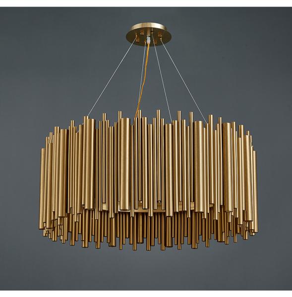 Luxury Gold Chandelier For Living Room Modern LED Home Decor tube chandelier(WH-CY-166)