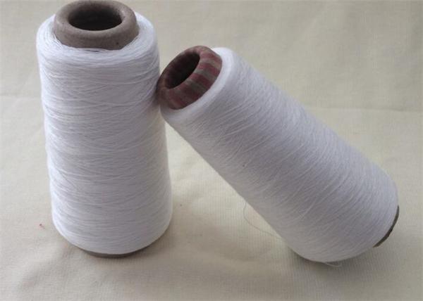 Descasque o fio acrílico branco macio amigável 28S/2 do cone para tecer no núcleo de papel