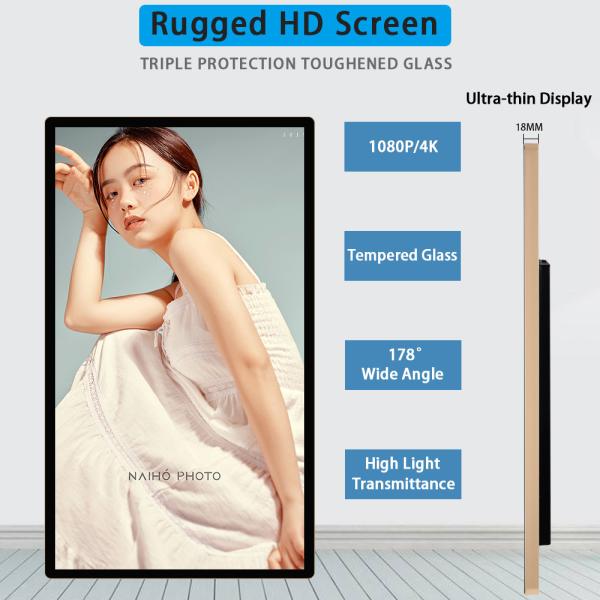 15.6 Inch Touch Screen Wall Mounted Android Tablet , All In One Digital Signage