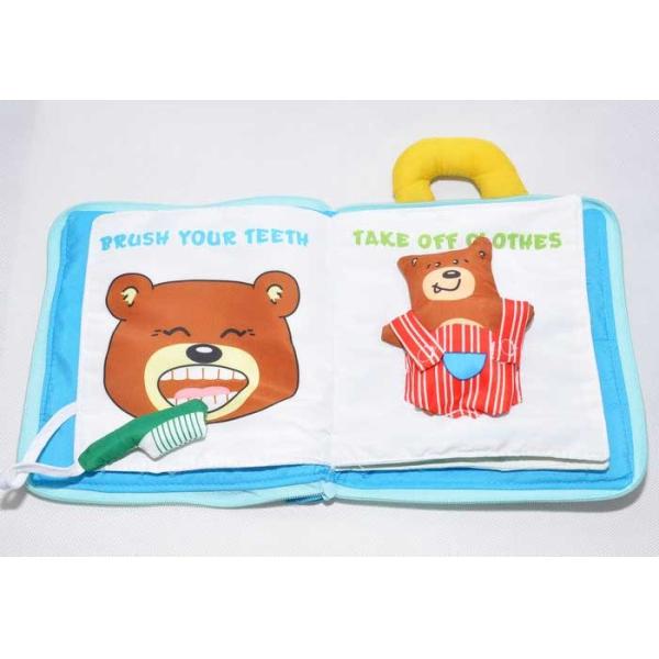 Plush 3D Early Education Books 20x25cm For Baby