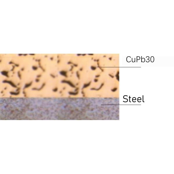 Steel backing with CuPb10Sn10  JF-800 Bimetal Bushes Inch Sizes Ball shaped Oil sockets