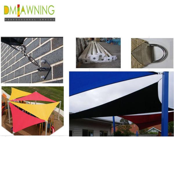 Нержавеющая сталь 316 крыша солнцезащитные паруса части наружных солнцезащитных парусов части