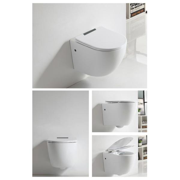 Ceramic Bathroom Sanitary Ware WC Matt Color Modern Wall Hung Toilet