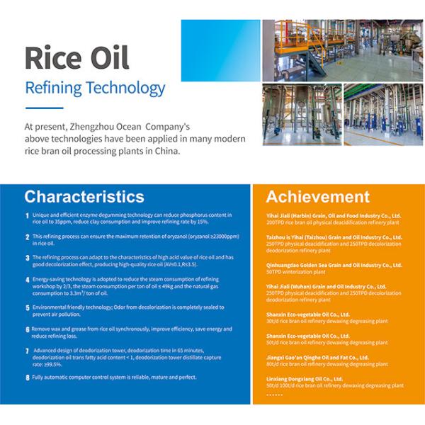 Производственная линия 10-200TPD пищевого масла масла риса OEM ISO9001