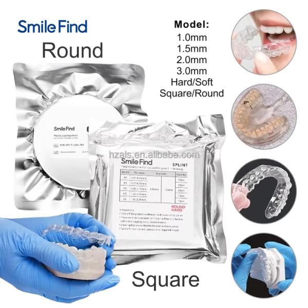 Dental Vacuum Forming Clear Teeth Aligners Invisible Lines TPU Sheet 0.4mm 0.63mm 0.76mm