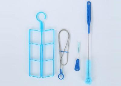 Blue Water Bladder Pipe Cleaning Brush 80mm Bristle Length With 25MM OD