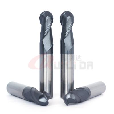cortadores de trituração imperiais de 12mm 1/2” para a flauta da ferramenta 2 do bocado do moinho do nariz da bola de aço