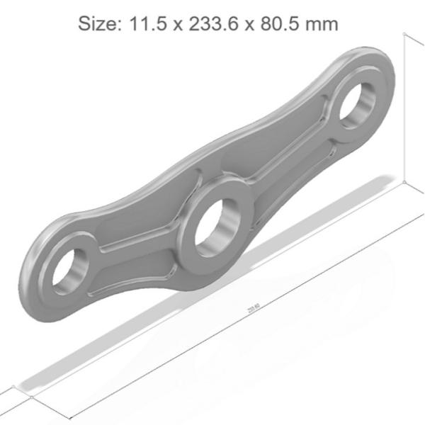 Titán grado 5 / 6AL-4V9 Reglable de la hoja principal para la rugosidad de la superficie 0,4um Ra