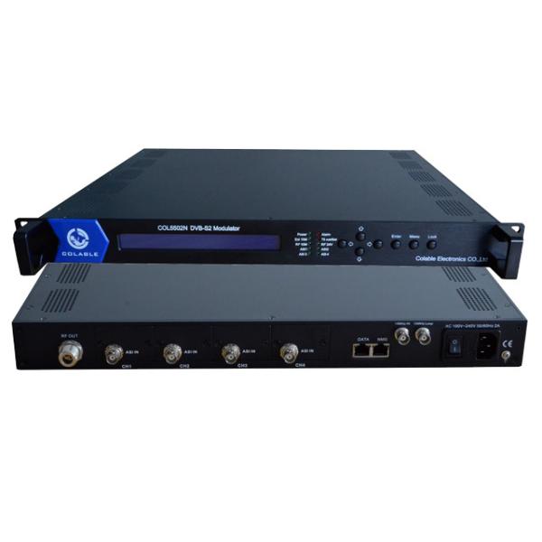 4 Channel Digital Modulator QPSK Modulator Biss Decryption Satellite TV DVB-S2 Modulator
