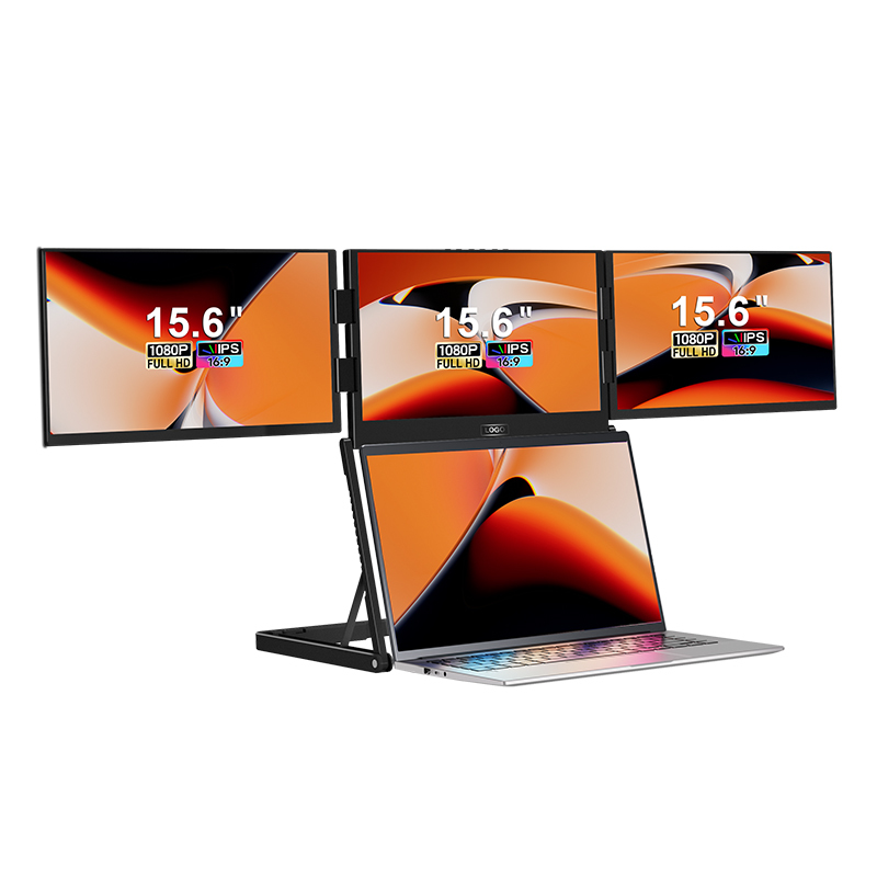 H15 15.6 Inch Portable Quad Monitor FHD Metal Design Laptop Display Extender