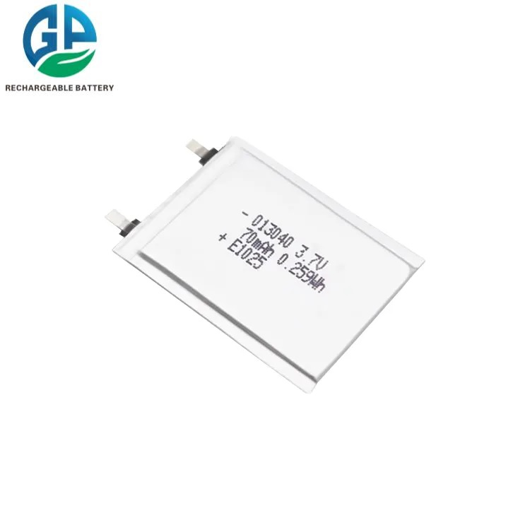 Небольшой 3,7В Ли полимерный энергобанк 013040 70mah