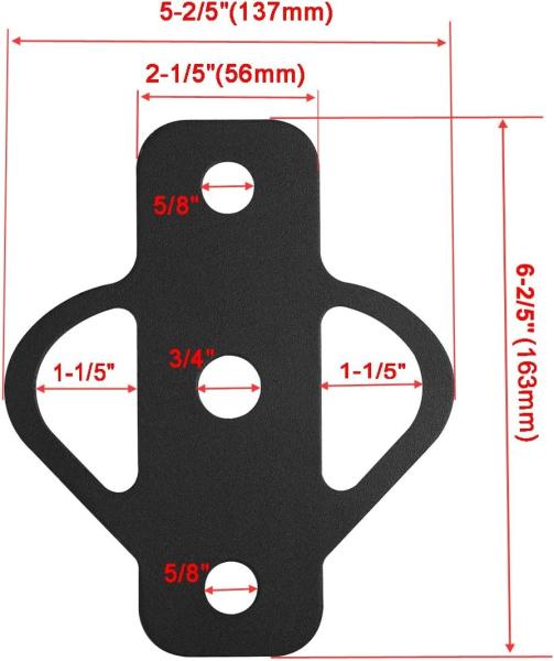 Steel Bolt On Receiver Hitch for Transformer Tractor Lawn Mower Golf Cart Yard Cart