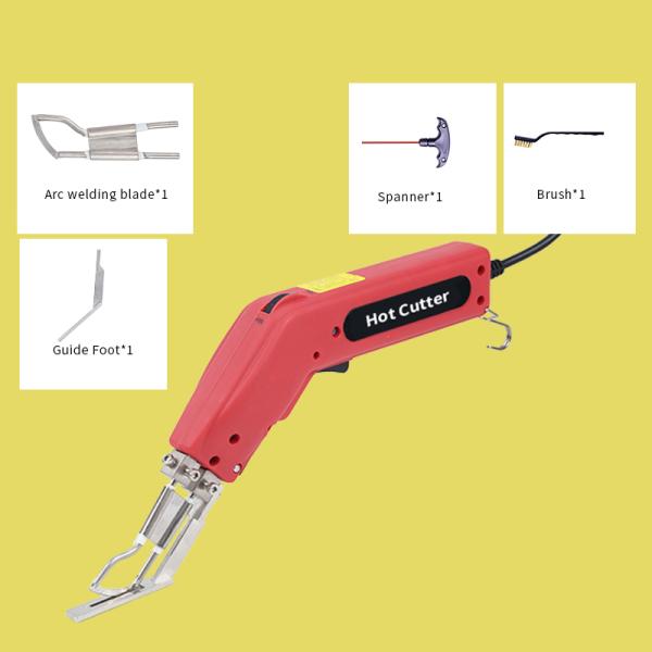 Cortador caliente de la tela del cuchillo de la cuerda del PDA con el pie de la guía