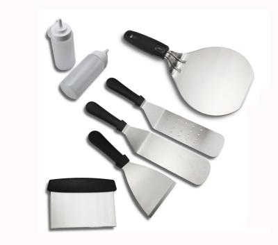 7PCS Accessories Kit Restaurant Grade Griddle Spatula Set