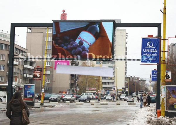 Pixels 6mm Outdoor Digital Led Screens , SMD Outdoor Led Advertising Video Display