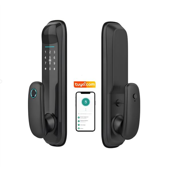 Smart Electronic Lock Fingerprint Durable Eco-Friendly Anti-Theft Design 5050 Body Aluminum Alloy Tuya Compatible Password
