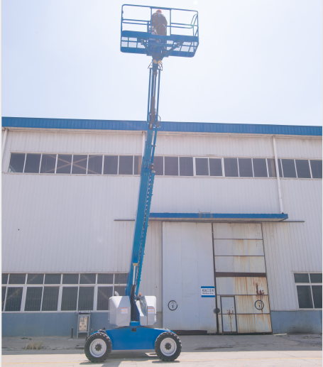 Street Lamp Repairing Telescopic Boom Manlift Fourteen Meters Diesel Motorized