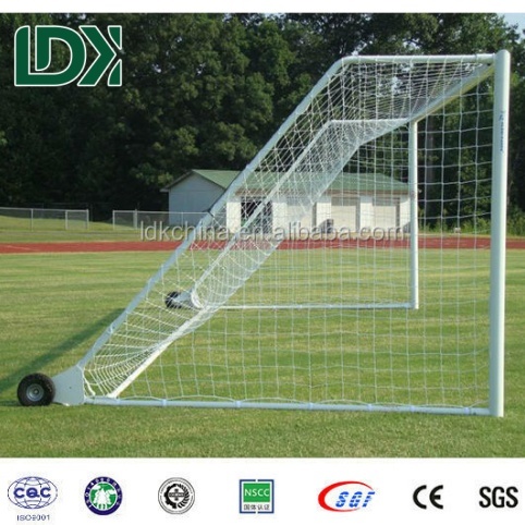 8' X 24' Professional Soccer Goal Portable Aluminum With Wheels Standard Size