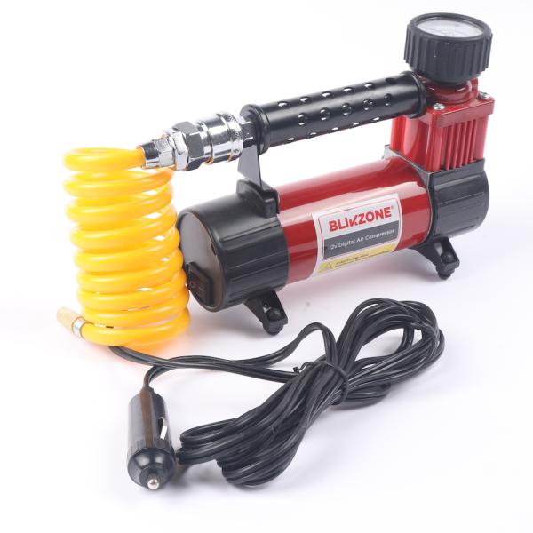 Direct Drive 12V Heavy-Duty Car Tyre Inflator with Max Pressure and Cylinder 30mm