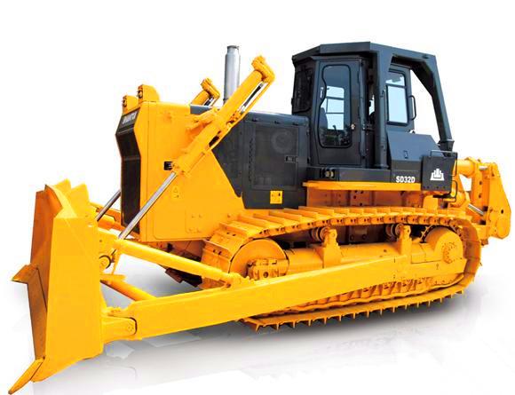 Cummins Engine Shantui Bulldozer 32000KG Operating Weight 11.9cbm With Rops Cabin, Blade and Ripper