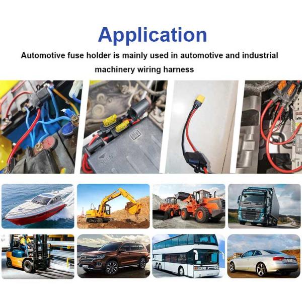 12V 10 Gauge Awg 20 25 40 Amp Атомный лезвие водонепроницаемый встроенный предохранитель