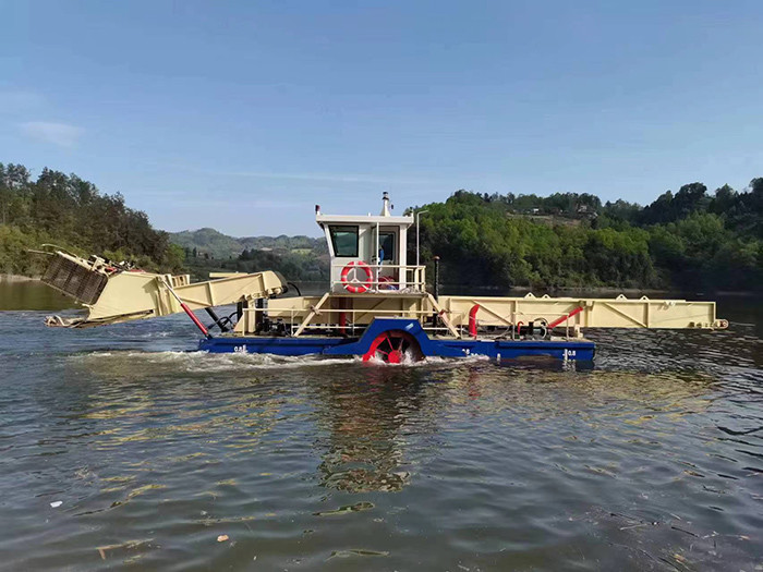 10CBM Уборщик водных гиацинтов для сбора водных водорослей 4-5 км/ч