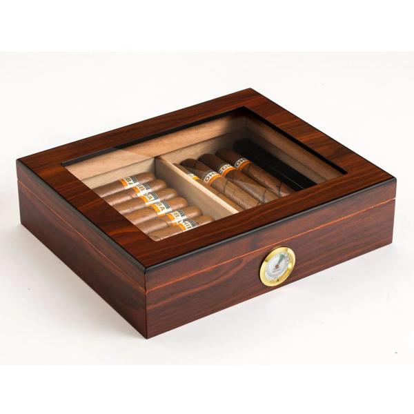 Caja de embalaje para cigarrillos de pintura de piano Caja de regalo para cigarrillos de madera de lujo
