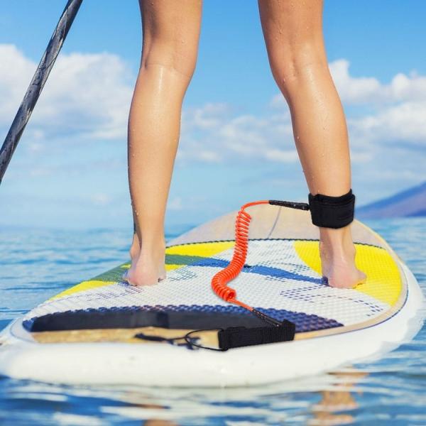 10' Coiled SUP Leash for WOOWAVE Stand up Paddle Board TPU Material Combo Set Offered