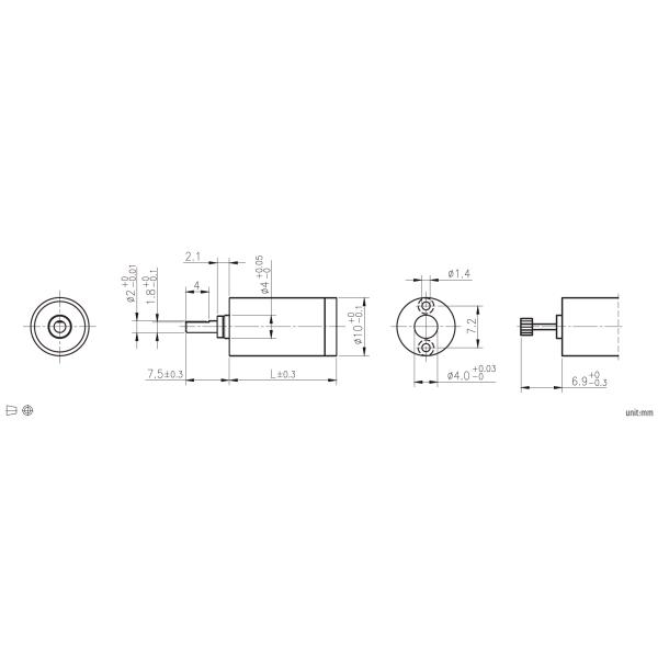 Small Size 10mm Diameter 1024:1 Gear Ratio High Precision Planetary Gearbox Reducer
