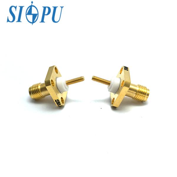 SMA Female Flange-Mounted RF Coaxial Socket